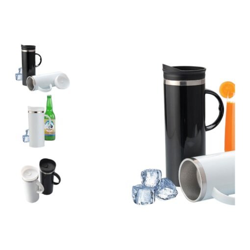 Lustre Stainless steel Double wall mug (425 ml approx) H137
