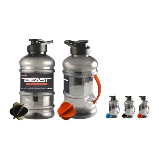 Beast Sports gallon bottle 1.5 L with mixer ball and strainer (Unbreakable, Freezer safe) H151