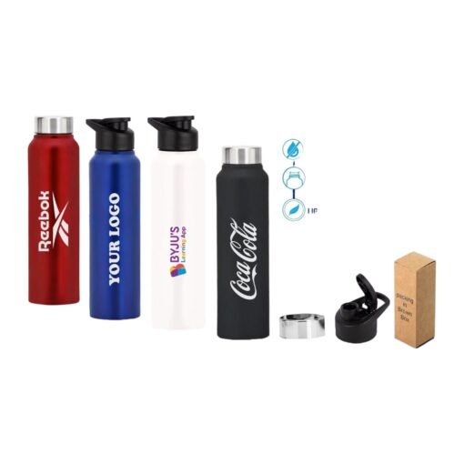 Straight steel bottle Colored | Capacity 750ml approx H203