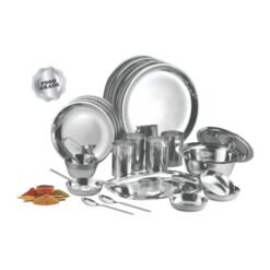 Family Dinner Set: 27 pc Stainless Steel Premium Quality set H215