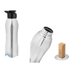 Curvy steel bottle Natural | Capacity 750ml approx H232