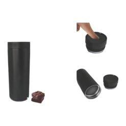 Straight Steel Vacuum Flask with Press Flow Lid | 304 steel inside | Capacity 500 ml approx H262