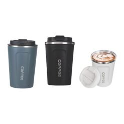 Cafe Mate: Stainless Steel Vacuum coffee mug | Premium Flip top locking cap | Capacity 380ml approx H276