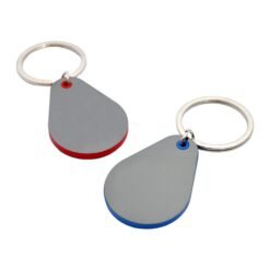 Droplet shape keychain with highlights J92