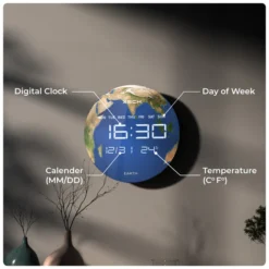Solaris Earth LED Wall & Table Clock