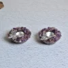 Amethyst Stone Butterfly Tea Light Holder