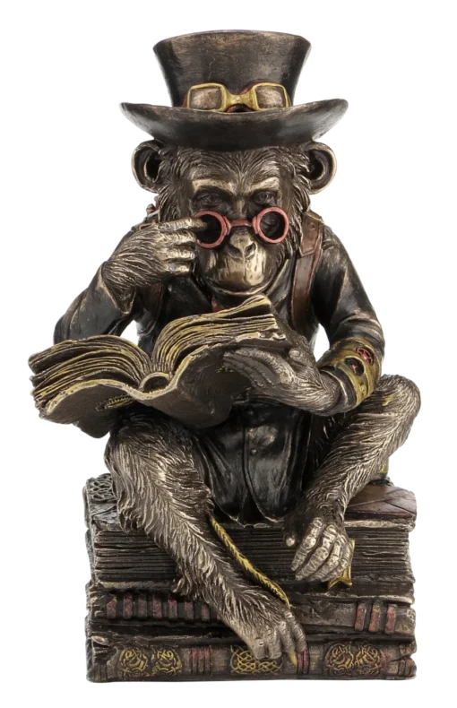 Animal Steampunk Scholar Chimpanzee Showpiece