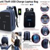 Anti Theft USB Charge Laptop Bag GCH-1519