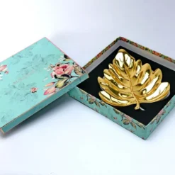 Banana Leaf Gold Platter Size-Medium