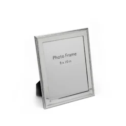 Beads & Spiral Design Silver Photo Frame, Size-8×10