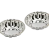 Crystal Rim Fluted Silver Bowls 1 Crystal Rim Fluted Silver Bowls