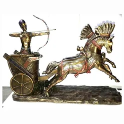 Egyptian Decor-Ramses Figurine on Chariot