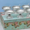 Fluted Design Ice Cream Silver Plated Bowl Set of 6