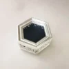 Hexagonal Silver Jewelry Box