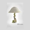 Lady Figurine Silver Table Lamp