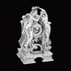 Love and Psyche Exceptional Silver Clock