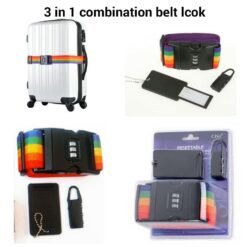 3 in 1 Luggage Belt with Combination Lock