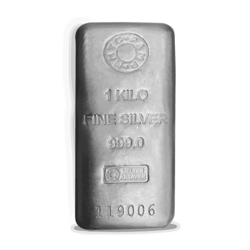 MMTC-PAMP 1 KG SILVER CASTED BAR 999 PURITY