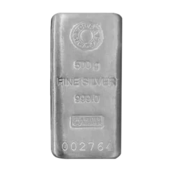 MMTC PAMP 500 GM SILVER CASTED BAR 999 PURITY