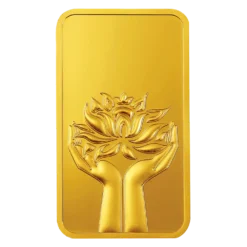MMTC-PAMP LOTUS 24K (999.9) 10 GM GOLD BAR