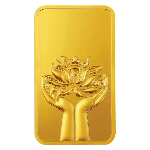 MMTC-PAMP LOTUS 24K (999.9) 10 GM GOLD BAR