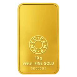 MMTC-PAMP LOTUS 24K (999.9) 10 GM GOLD BAR