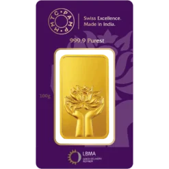 MMTC-PAMP LOTUS 24K (999.9) 100 GM GOLD BAR 8 MMTC-PAMP LOTUS 24K (999.9) 100 GM GOLD BAR