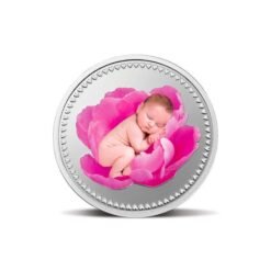 MMTC PAMP GIFT FOR NEWBORN BABY (999.9) 20 GM SILVER COIN (Pink)