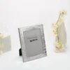 Modern Ridged Border Silver Photo Frame, Size-8×10