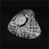 Oyster Crystal Glass Desk Clock