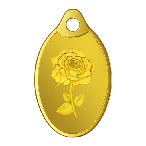 ROSE PENDANT GOLD 24K 2 GM (999.9)
