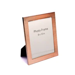 Rose Gold Fluted Design Photo Frame, Color-Rose Gold, Size-8×10