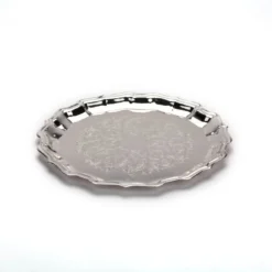 Round Chippendale Silver Platter
