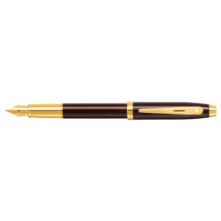Sheaffer® 100 9370 Glossy Coffee Brown Fountain Pen With PVD Gold-Tone Trim - Medium 11 Sheaffer® 100 9370 Glossy Coffee Brown Fountain Pen With PVD Gold-Tone Trim - Medium