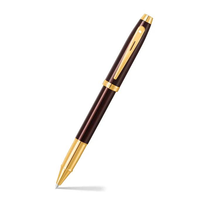 Sheaffer® 100 9370 Glossy Coffee Brown Rollerball Pen With PVD Gold-Tone Trim 6 Sheaffer® 100 9370 Glossy Coffee Brown Rollerball Pen With PVD Gold-Tone Trim