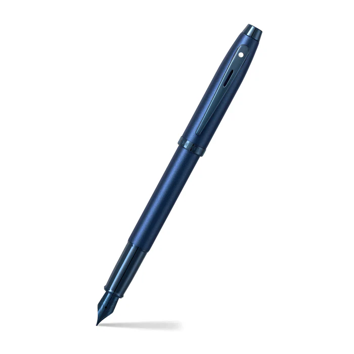 Sheaffer® 100 9371 Satin Blue Fountain Pen With PVD Blue Trim - Medium 6 Sheaffer® 100 9371 Satin Blue Fountain Pen With PVD Blue Trim - Medium