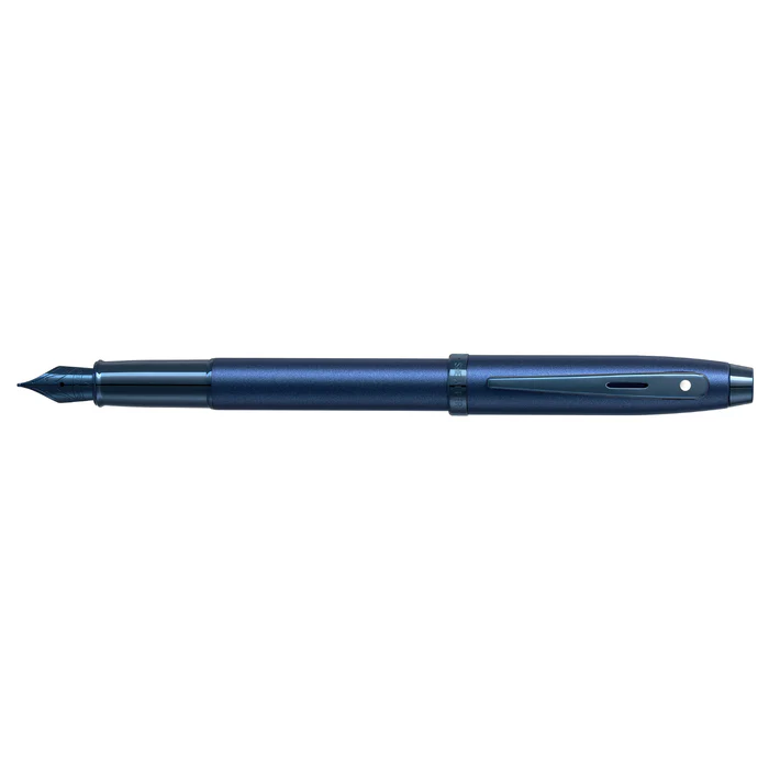 Sheaffer® 100 9371 Satin Blue Fountain Pen With PVD Blue Trim - Medium 7 Sheaffer® 100 9371 Satin Blue Fountain Pen With PVD Blue Trim - Medium