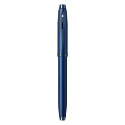 Sheaffer® 100 9371 Satin Blue Rollerball Pen With PVD Blue Trim