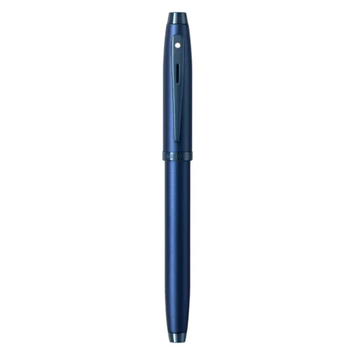 Sheaffer® 100 9371 Satin Blue Rollerball Pen With PVD Blue Trim