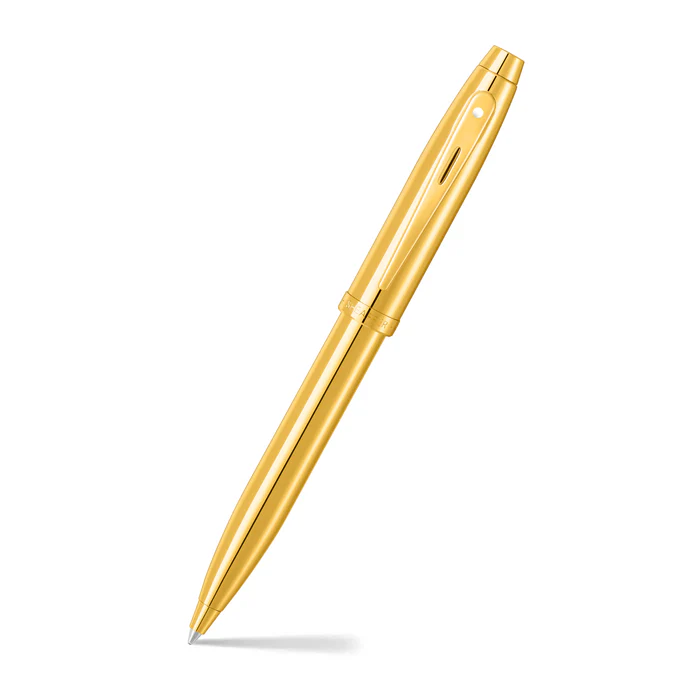 Sheaffer® 100 9372 Glossy PVD Gold Ballpoint Pen With PVD Gold Trim 7 Sheaffer® 100 9372 Glossy PVD Gold Ballpoint Pen With PVD Gold Trim