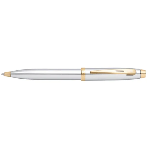 Sheaffer® 100 Chrome with Gold Trims Ballpoint Pen