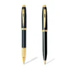 Sheaffer® Gift Set ft. Glossy Black S100 9322 with Gold Tone Trim as Set of 2 pens - Ballpoint Pen & Rollerball pen