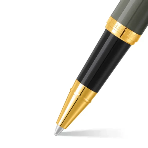 Sheaffer® VFM 9427 Glossy Light Gray Rollerball Pen With PVD Gold-Tone Trim 6 Sheaffer® VFM 9427 Glossy Light Gray Rollerball Pen With PVD Gold-Tone Trim