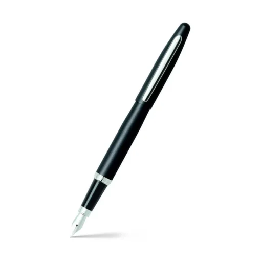 Sheaffer® VFM Matte Black Fountain Pen With Chrome Trims - Fine 5 Sheaffer® VFM Matte Black Fountain Pen With Chrome Trims - Fine