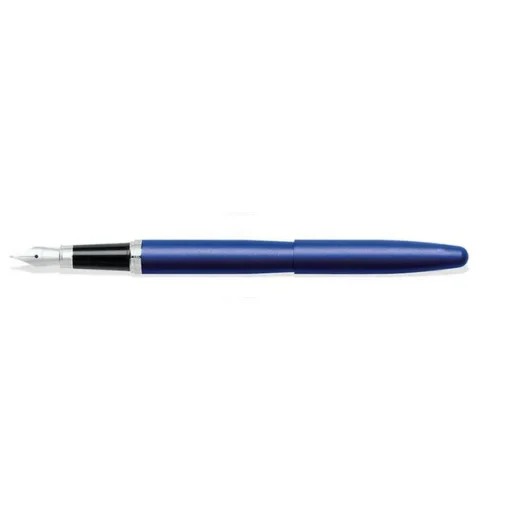 Sheaffer® VFM Neon Blue Fountain Pen With Chrome Trims - Medium