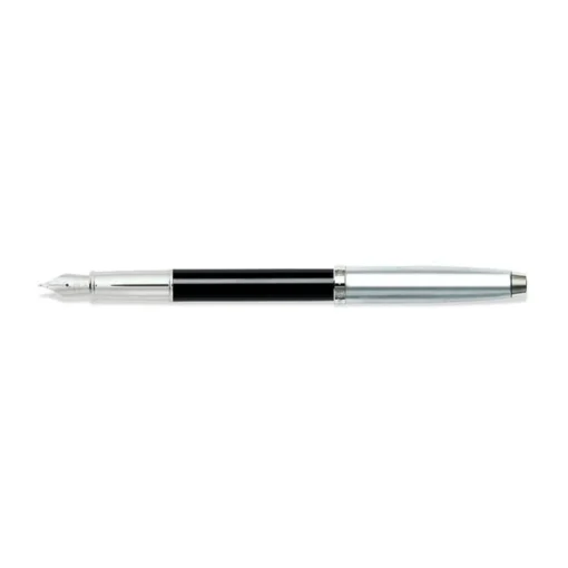 Sheaffer®100 Black and Chrome Fountain Pen With Chrome Trims - Fine 4 Sheaffer®100 Black and Chrome Fountain Pen With Chrome Trims - Fine