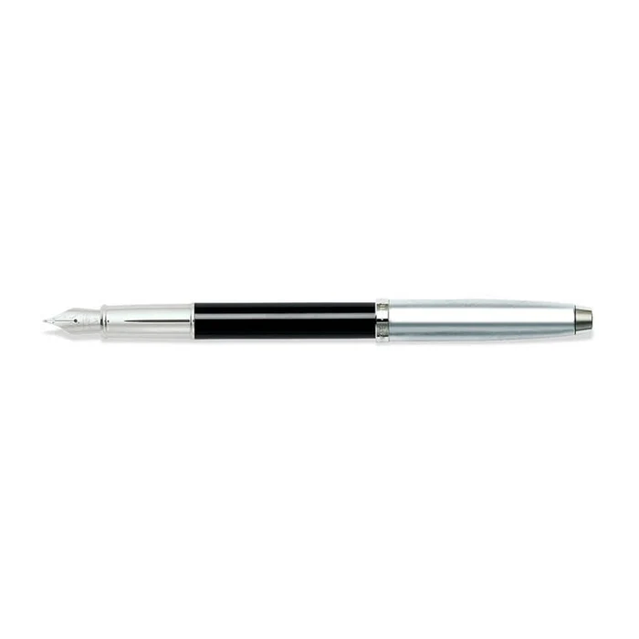 Sheaffer®100 Black and Chrome Fountain Pen With Chrome Trims - Fine 4 Sheaffer®100 Black and Chrome Fountain Pen With Chrome Trims - Fine