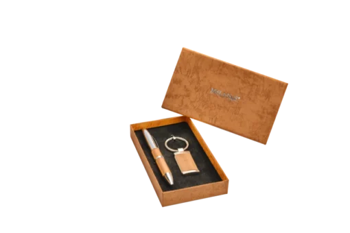 Silver Pen & Keychain Set