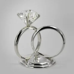 Silver Ring Candle Stand