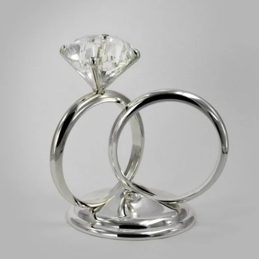 Silver Ring Candle Stand